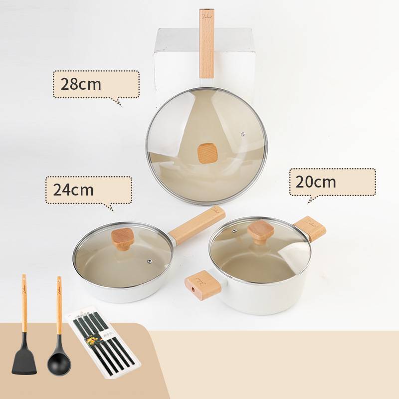 Poêle antiadhésive en céramique pour cuisinière à gaz