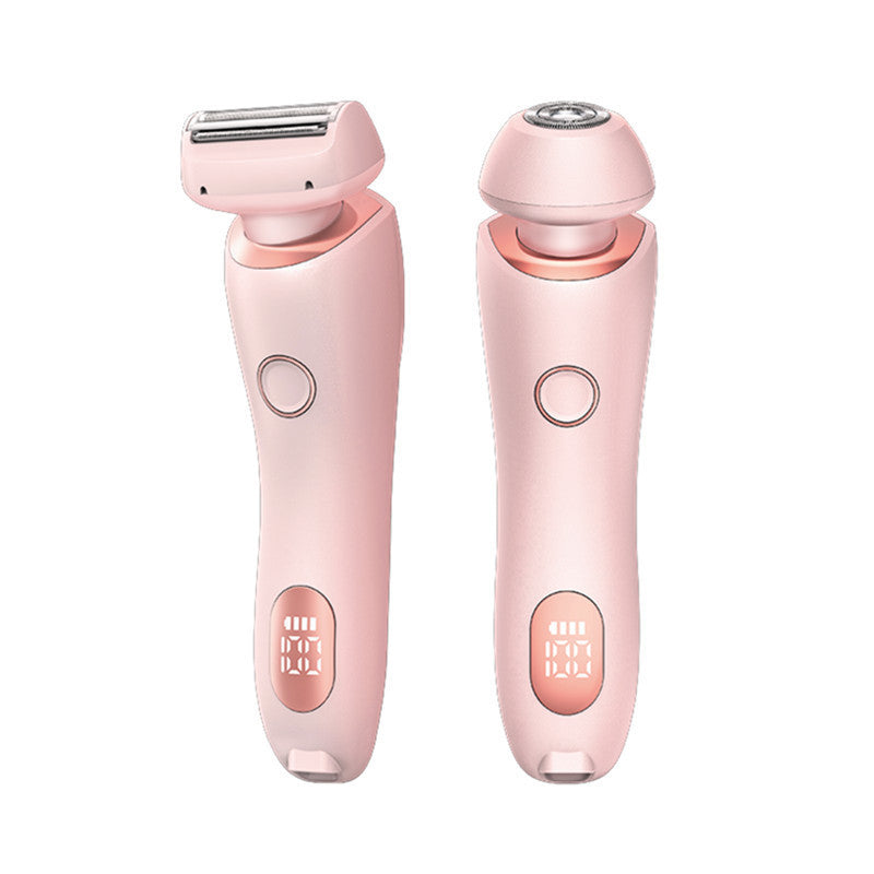 Épilateur 2 en 1, tondeuse rechargeable USB pour femmes, rasoir pour le corps, le visage, les jambes, les aisselles, le bikini, les mains et le pubis.