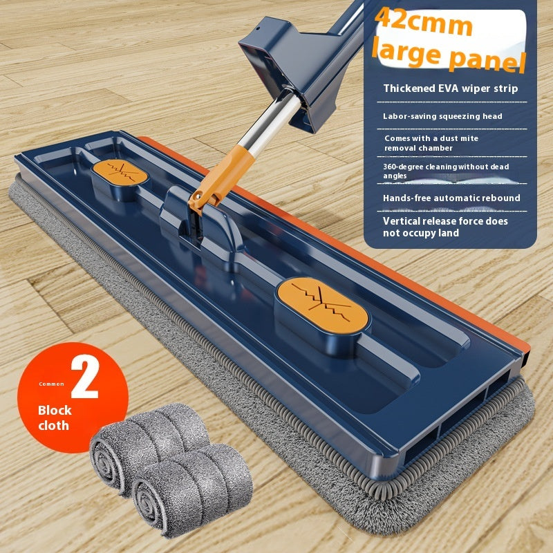 Nouveau style Grande Vadrouille Plate 360 Vadrouille Rotative Convient Différents Types Revêtement de sol Forte absorption d’eau Pour le nettoyage des sols à la maison