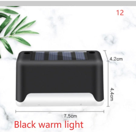 Nouvelle lampe de clôture solaire LED étanche à mise à niveau, lumières de terrasse solaires, lumière de marche solaire extérieure pour patio, escaliers, jardin, allée, pas de jardin.