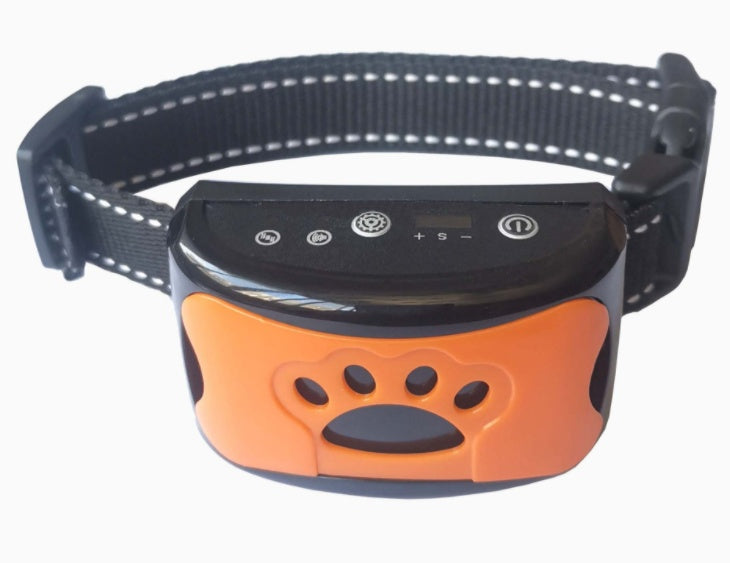 Collier de dressage pour chien étanche, électrique, télécommande pour animaux de compagnie, rechargeable, entraîneur de chiens, dispositif anti-aboiement avec choc, vibration et son.