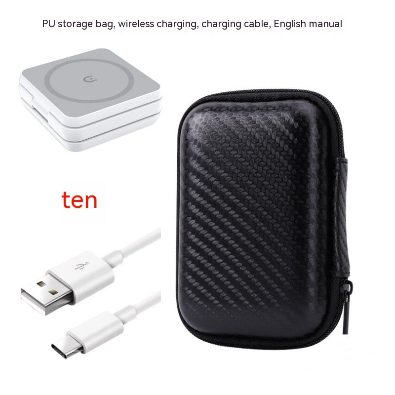 Chargeur sans fil trois-en-un pliable à aspiration magnétique portable