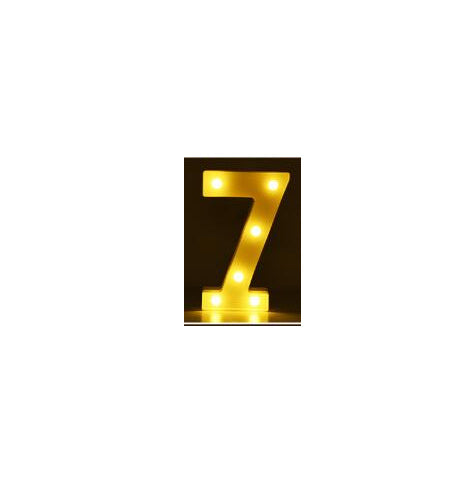 Veilleuse LED lumineuse avec lettres et chiffres de l'alphabet anglais, lampe à piles, décoration romantique pour mariage, fête de Noël