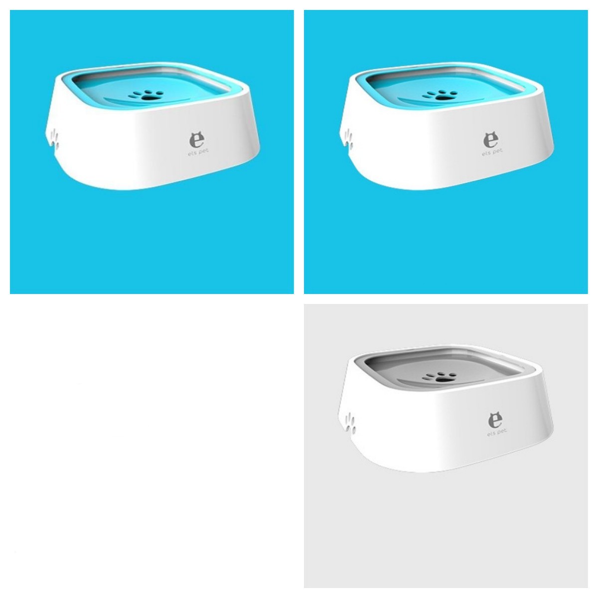 1,5 L Bol d'eau pour chat et chien, bol flottant transporté, distributeur d'eau anti-débordement, fontaine pour animaux, fournitures pour chiens en ABS et PP.