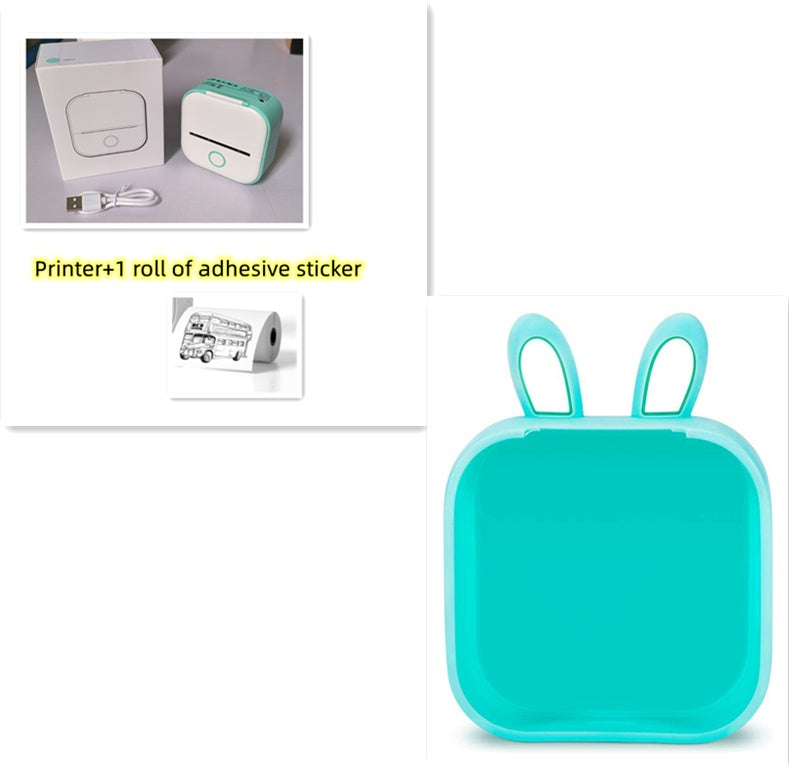 Imprimante thermique portable mini pour étiquettes, imprimante photo domestique, imprimante pour étudiants, imprimante de questions erronées, imprimante d'étiquettes mini compatible Bluetooth, étiquettes de prix.