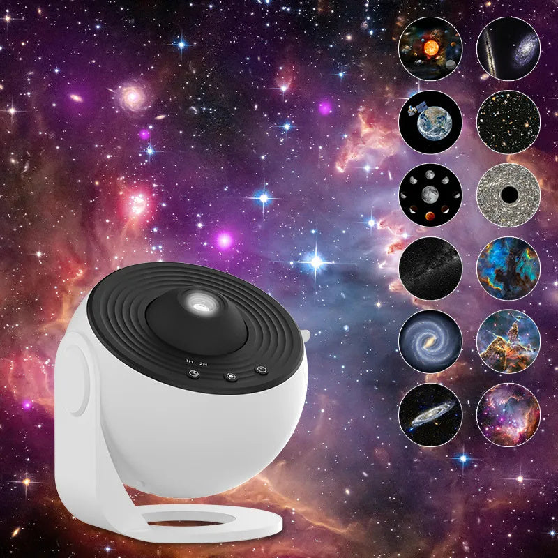 Projecteur de lumière nocturne Galaxy, projecteur de ciel étoilé, lampe de planétarium à rotation 360 pour la chambre des enfants, cadeau de la Saint-Valentin, décoration de mariage.