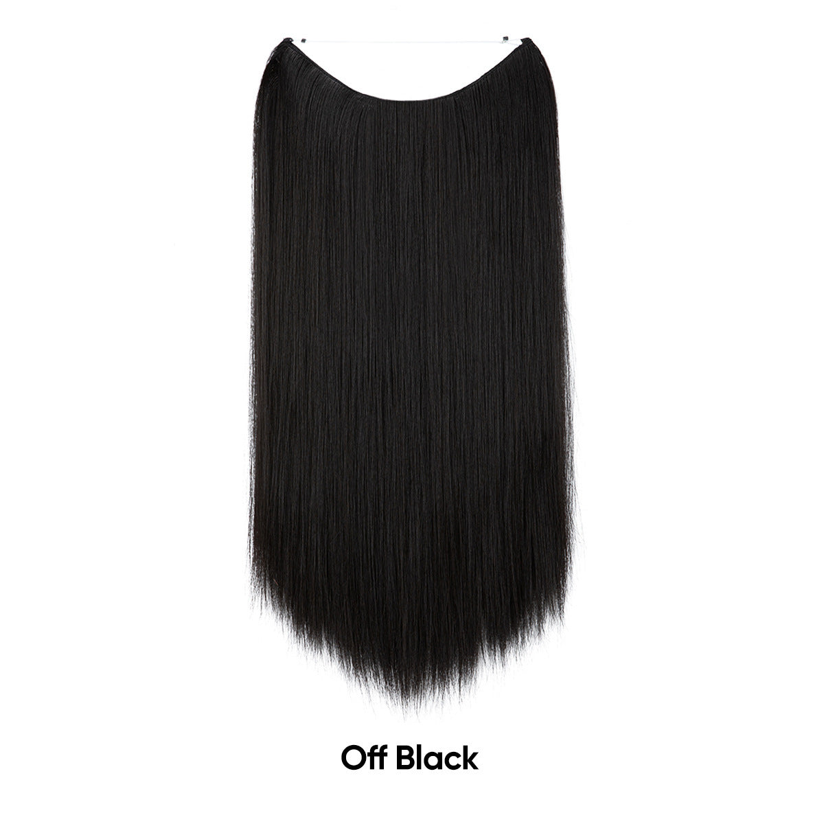 Extension de cheveux invisible lisse multicolore dégradée réglable en une seule pièce pour femme