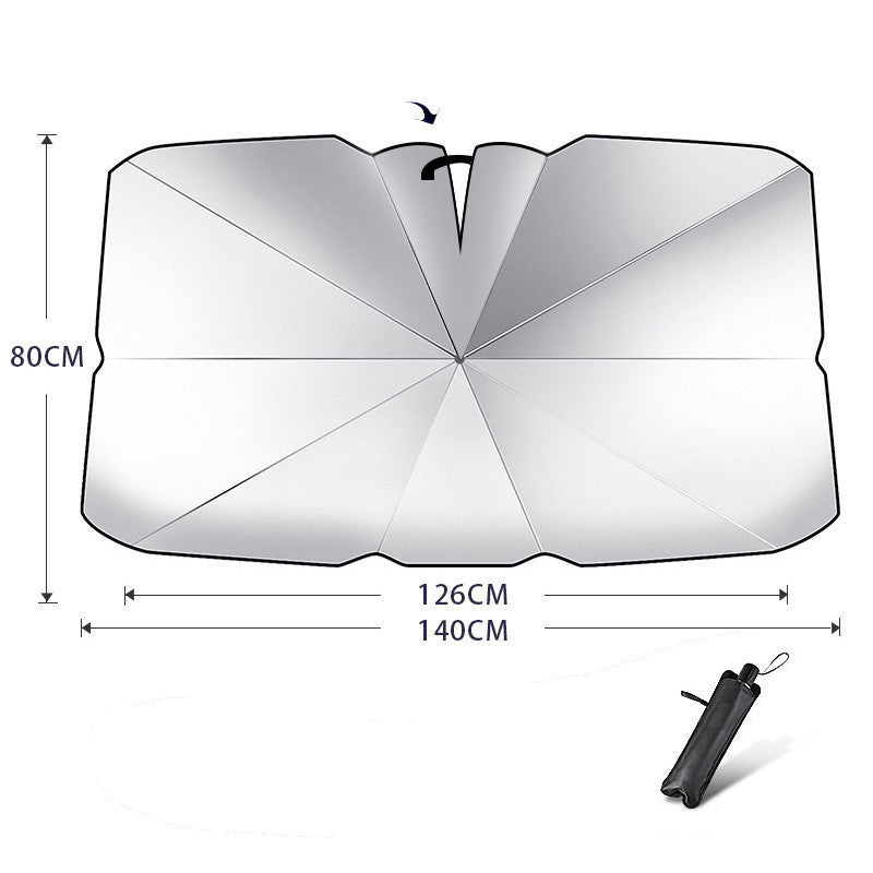 Pare-soleil pliable pour pare-brise de voiture, protection UV, isolation thermique, parasol, couverture de fenêtre avant de voiture, protecteur intérieur, gadgets d'été.