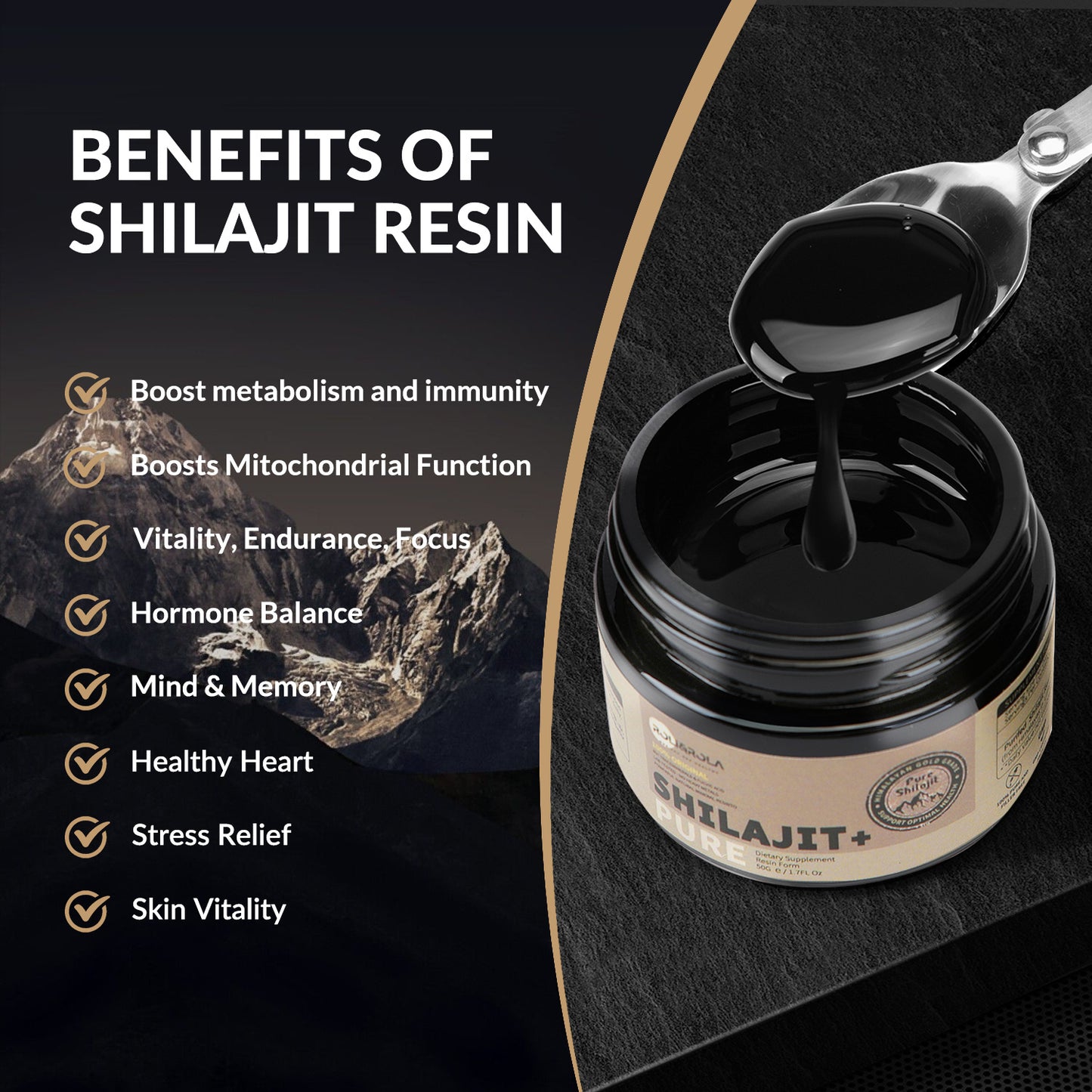 Résine Shilajit ROLI&ROLA 50g