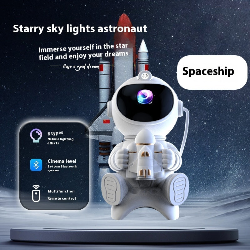 Lampe de projection d'astronaute Bluetooth Audio XINGX Rocket Spaceman.