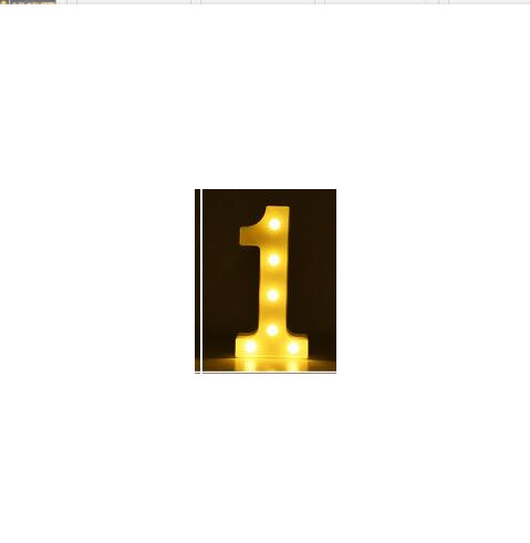 Veilleuse LED lumineuse avec lettres et chiffres de l'alphabet anglais, lampe à piles, décoration romantique pour mariage, fête de Noël