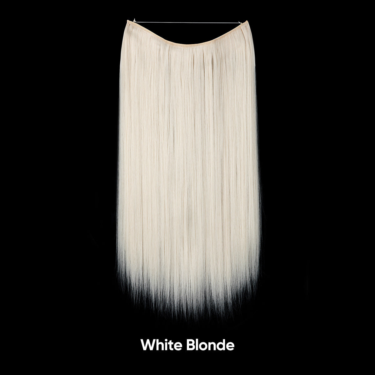 Extension de cheveux invisible lisse multicolore dégradée réglable en une seule pièce pour femme