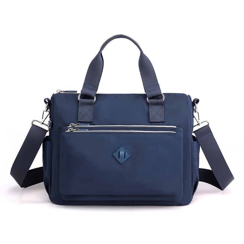 Sac à bandoulière tendance à une épaule en nylon imperméable multicouche pour femmes
