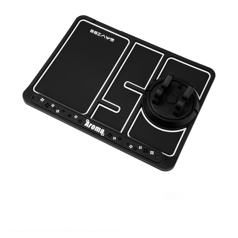 Tapis de téléphone pour voiture antidérapant pour carte de numéro de stationnement 4-en-1, support de téléphone auto, tapis adhésif antidérapant, support de téléphone de tableau de bord.