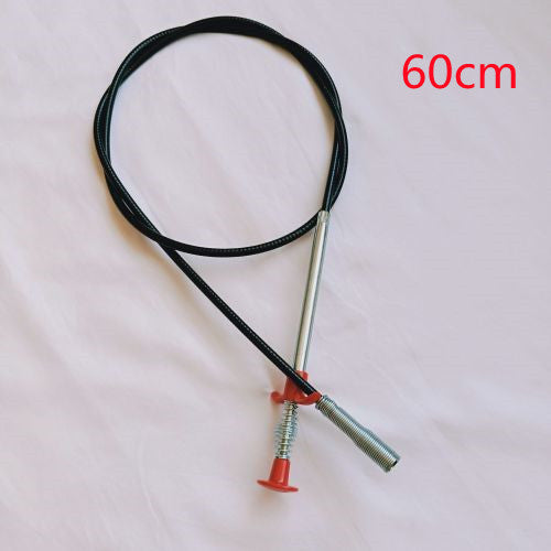 Outil de dragage de canalisations à ressort de 60 cm, nettoyeur de cheveux domestique, déboucheur de canalisations, outils de nettoyage pour évier de cuisine, gadgets de cuisine
