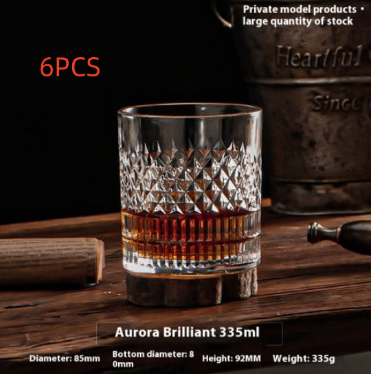 Verre à whisky en cristal, verre à bière, verre à whisky, verre à vin épais, coffret cadeau, vente en gros