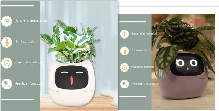 Planificateur Intelligent Amusement Inépuisable Plus de 49 Expressions Riches 7 Capteurs Intelligents et Puces AI Facilitent et Rendent Agréable la Culture des Plantes