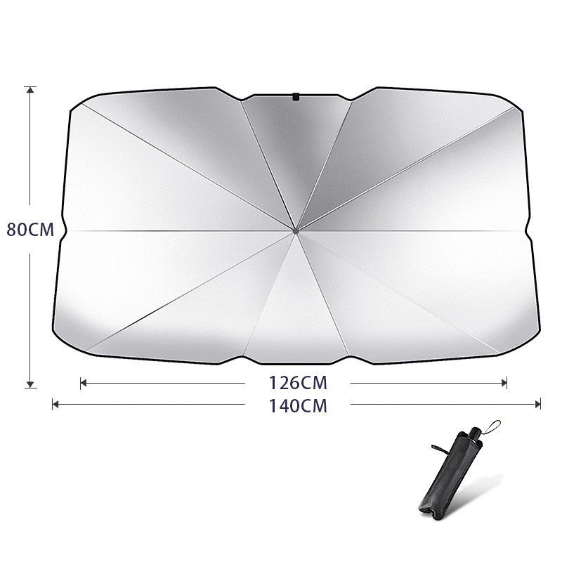 Pare-soleil pliable pour pare-brise de voiture, protection UV, isolation thermique, parasol, couverture de fenêtre avant de voiture, protecteur intérieur, gadgets d'été.