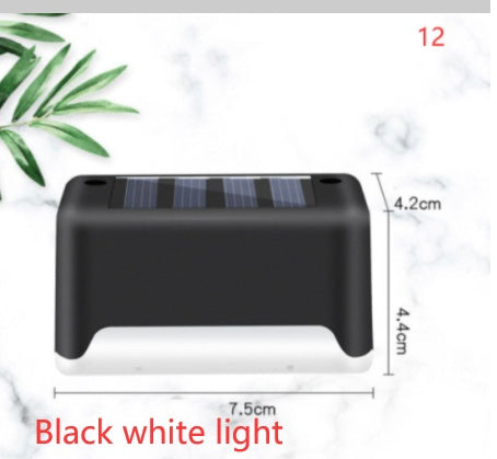 Nouvelle lampe de clôture solaire LED étanche à mise à niveau, lumières de terrasse solaires, lumière de marche solaire extérieure pour patio, escaliers, jardin, allée, pas de jardin.