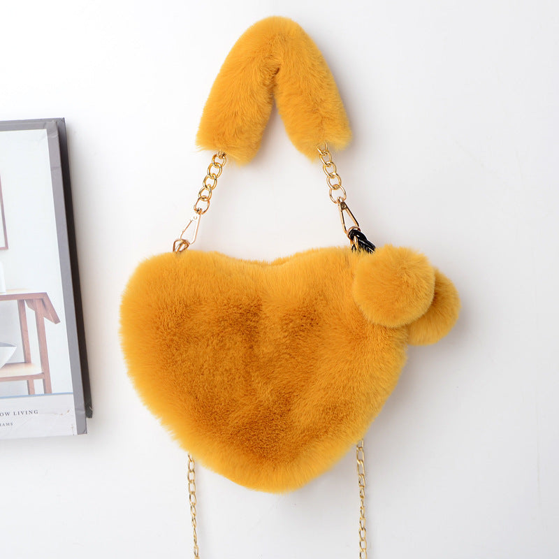 Sacs d'amour en peluche douce pour femmes, sac de fête de la Saint-Valentin.