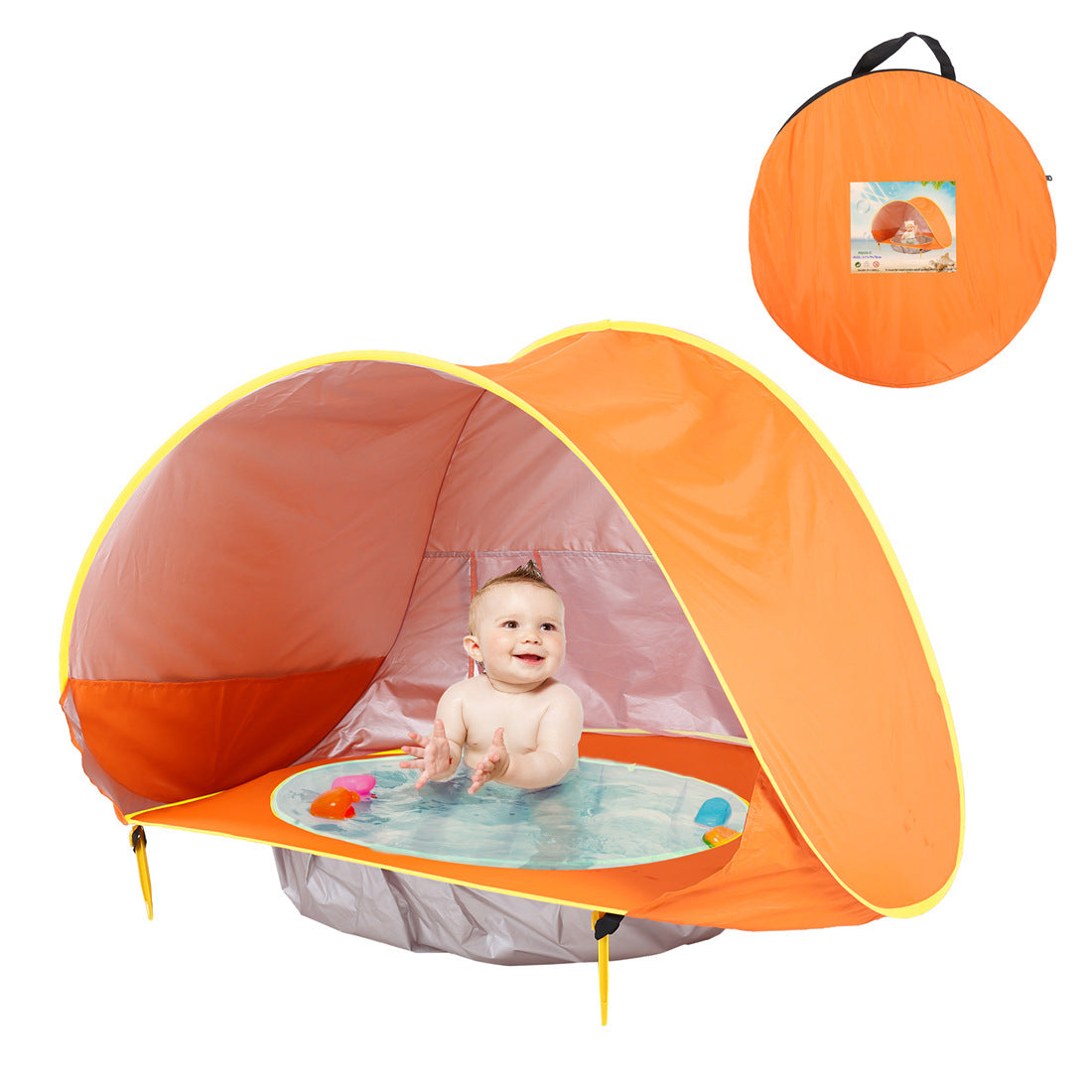 Tente de plage pour bébé, tente de camping extérieure pour enfants, facile à plier, imperméable, auvent de soleil, tente protégeant des UV.