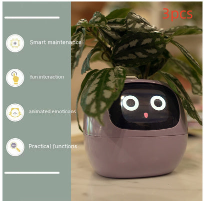 Planificateur Intelligent Amusement Inépuisable Plus de 49 Expressions Riches 7 Capteurs Intelligents et Puces AI Facilitent et Rendent Agréable la Culture des Plantes