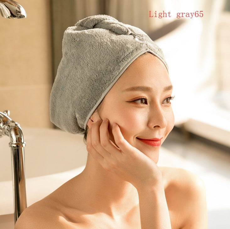 Bonnet de sèche-cheveux pour femme, serviette absorbante pour cheveux secs