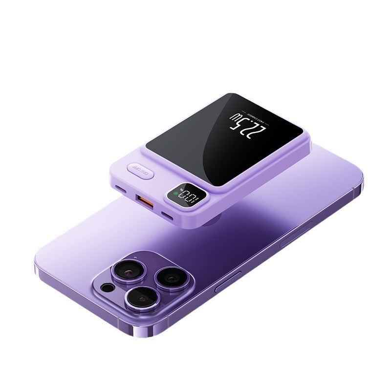 Power Bank magnétique 20000 MA Grande capacité Charge rapide Power Mobile Cadeau