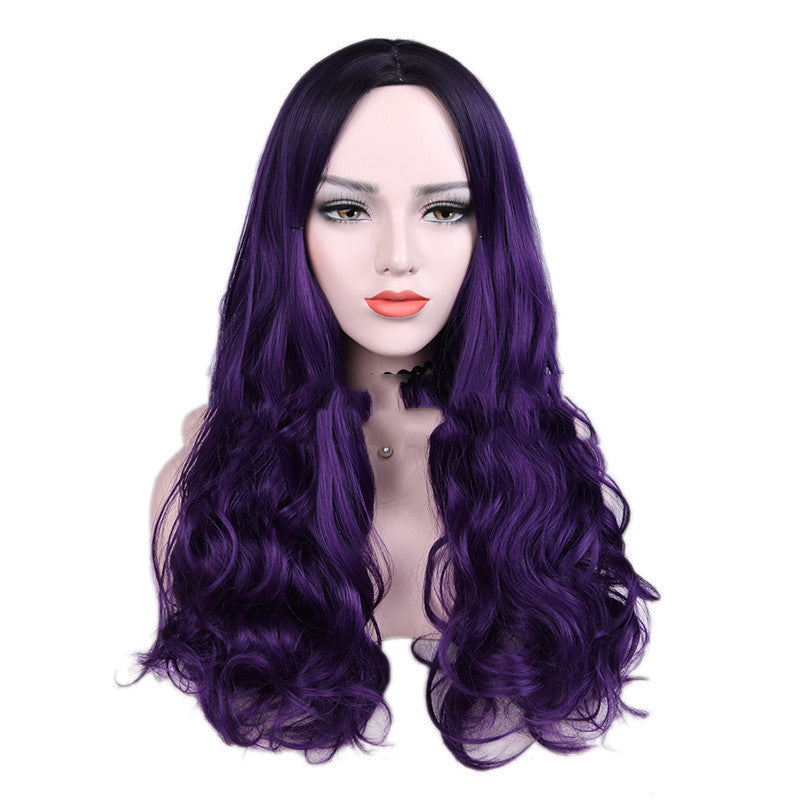 Dégradé de couleur Dégradé bicolore Grande vague Noir Violet Partie médiane