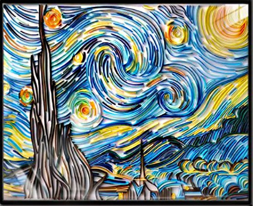Paquet de matériel de peinture sur papier matelassé série de fentes illustration ensemble fait main