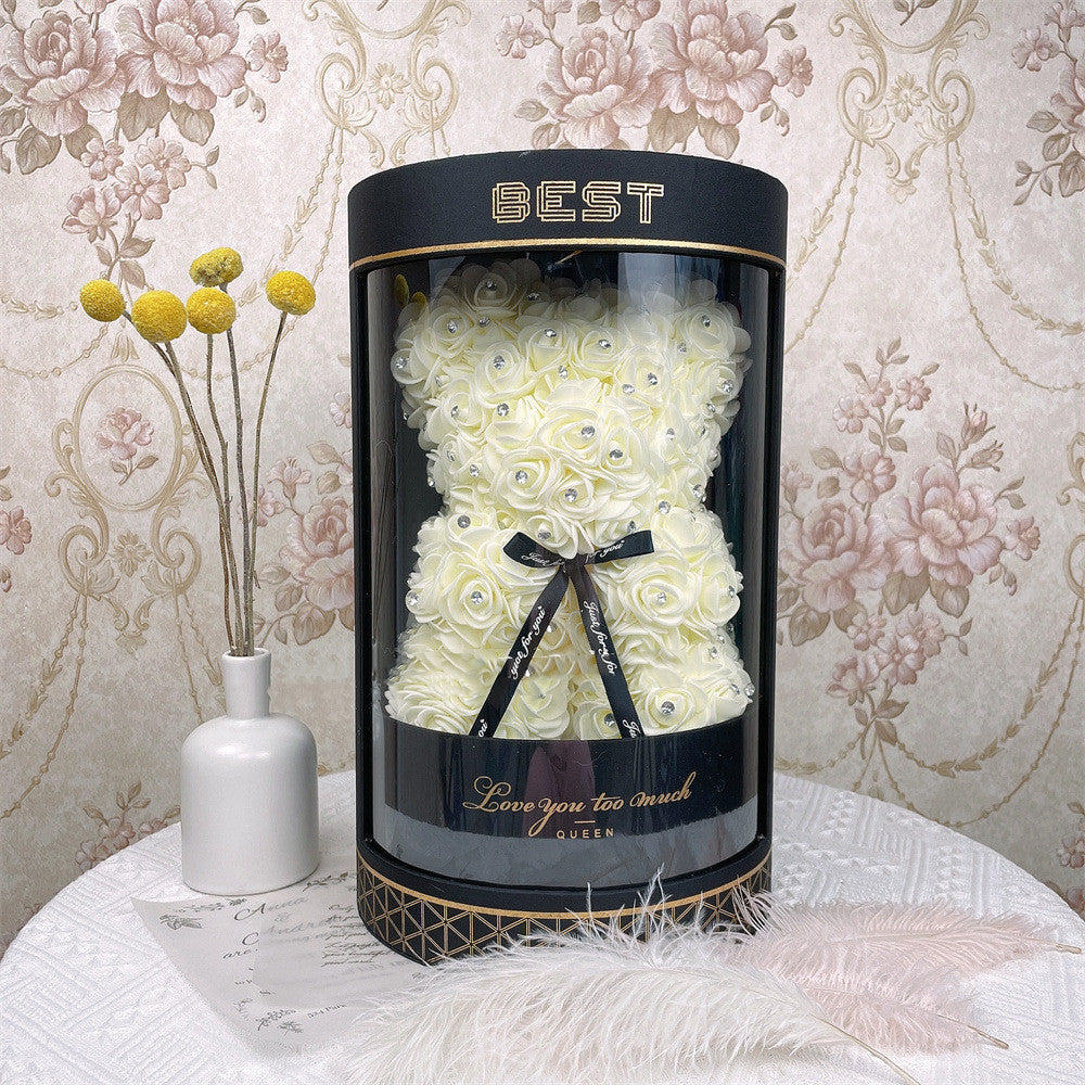 Coffret cadeau de fleurs éternelles pour une demande en mariage