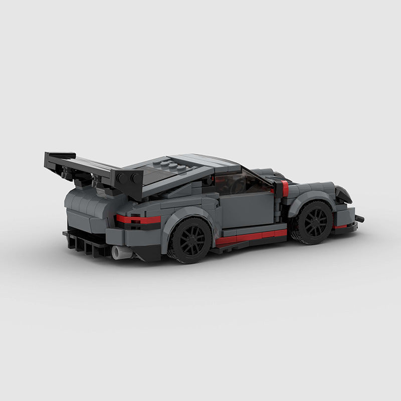 Modèle de course de voiture jouet pour enfants MOC blocs de construction puzzle DIY