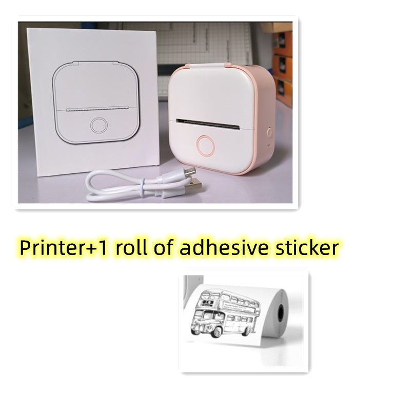 Imprimante thermique portable mini pour étiquettes, imprimante photo domestique, imprimante pour étudiants, imprimante de questions erronées, imprimante d'étiquettes mini compatible Bluetooth, étiquettes de prix.