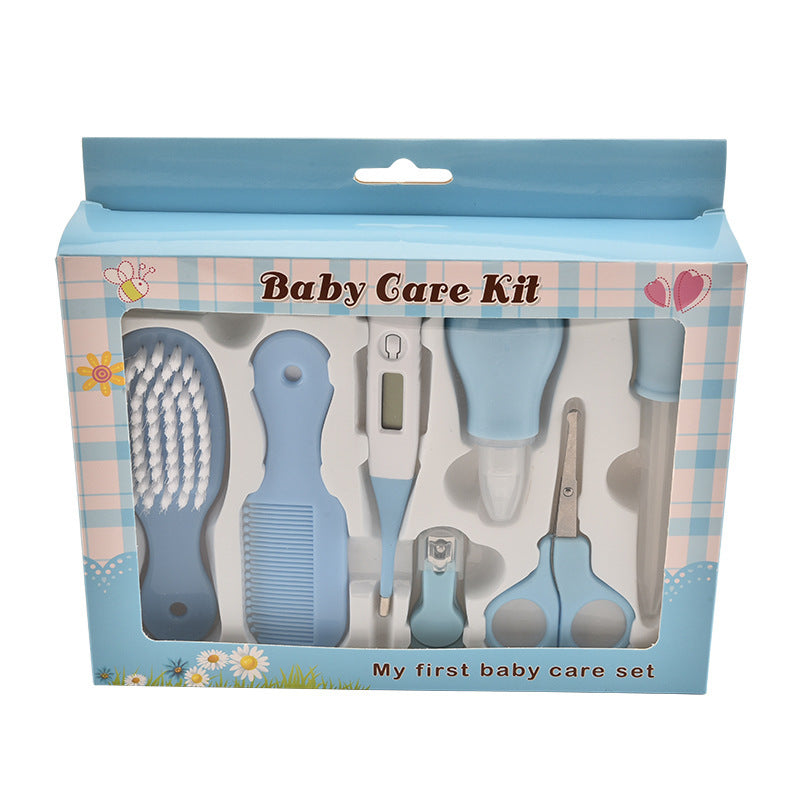 Thermomètre maternel et infantile Alimentation Nasal Soins nasaux Ensemble de 10 pièces Pince de manucure pour bébé Ensemble de coupe-ongles
