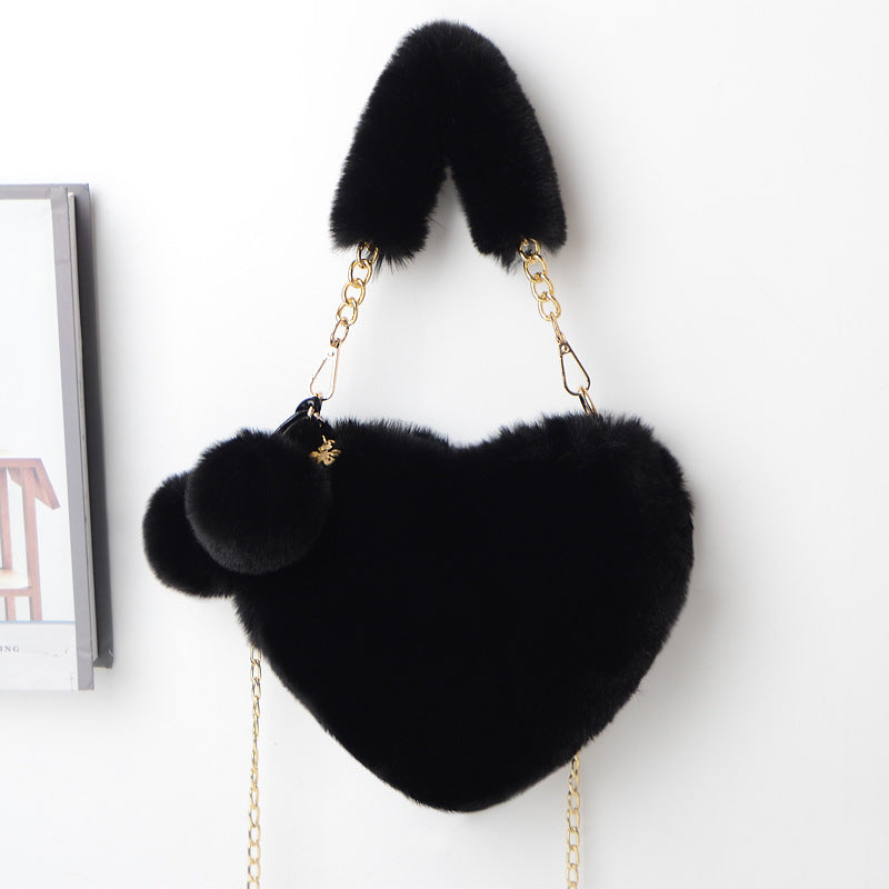 Sacs d'amour en peluche douce pour femmes, sac de fête de la Saint-Valentin.