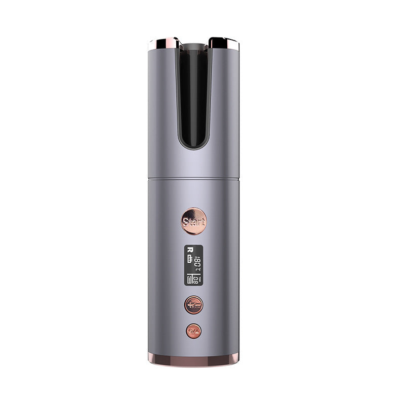 Fer à friser sans fil rechargeable, appareil à friser électrique, entièrement automatique, rotatif et portable pour coiffeur.