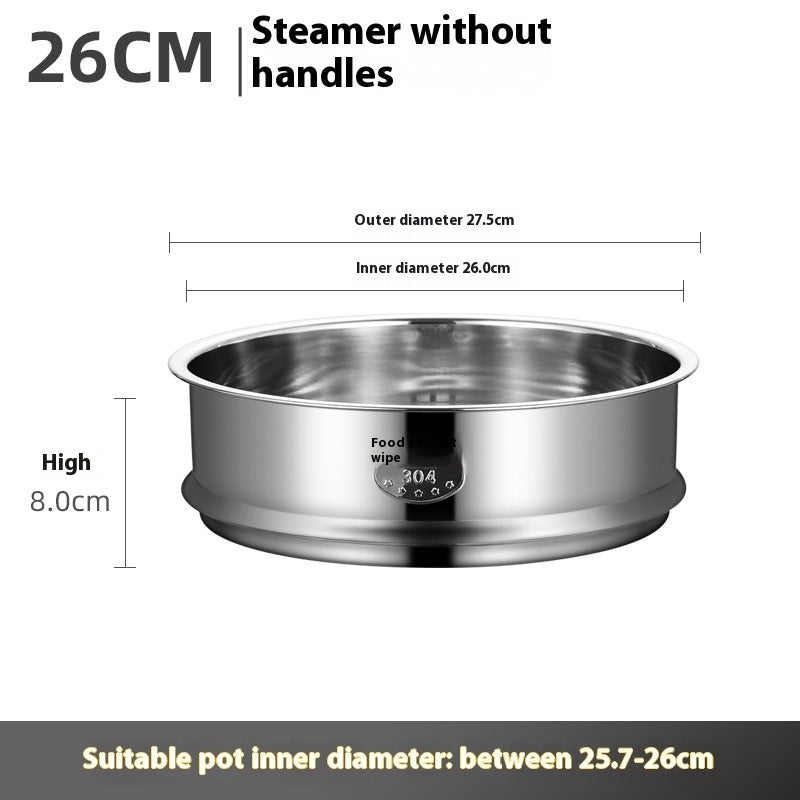 Râtelier de cuisson à vapeur universel en acier inoxydable 304 avec poignée pour chaudière électrique.