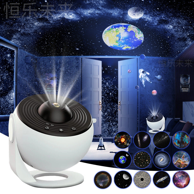 Projecteur de lumière nocturne Galaxy, projecteur de ciel étoilé, lampe de planétarium à rotation 360 pour la chambre des enfants, cadeau de la Saint-Valentin, décoration de mariage.