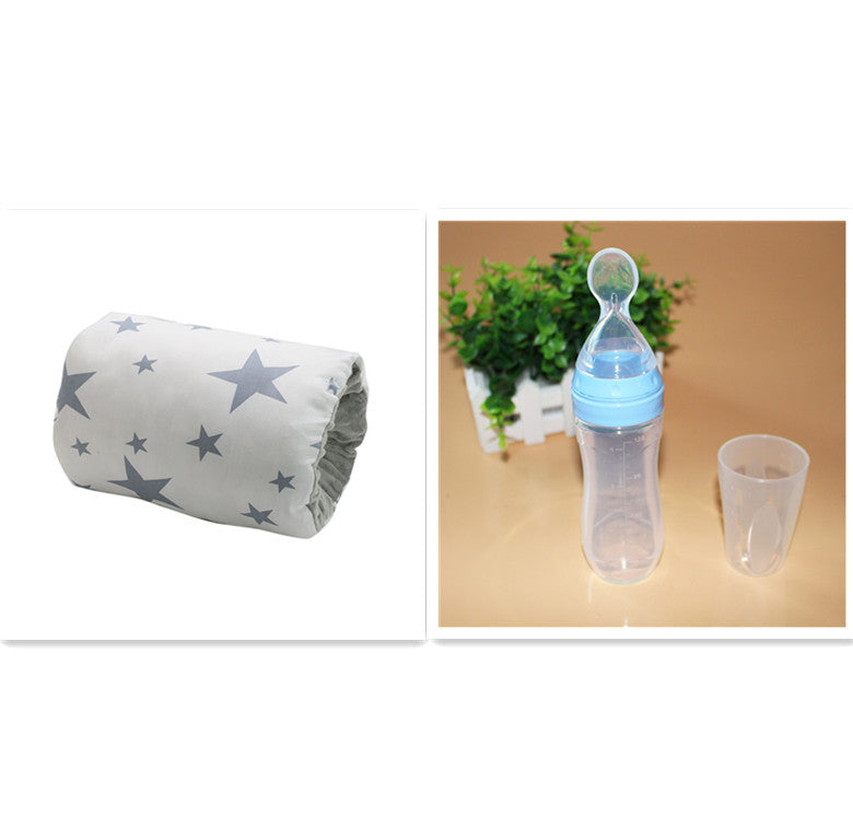Coussin d'allaitement en coton ajustable pour bébé, lavable, coussin d'allaitement pour nourrissons.