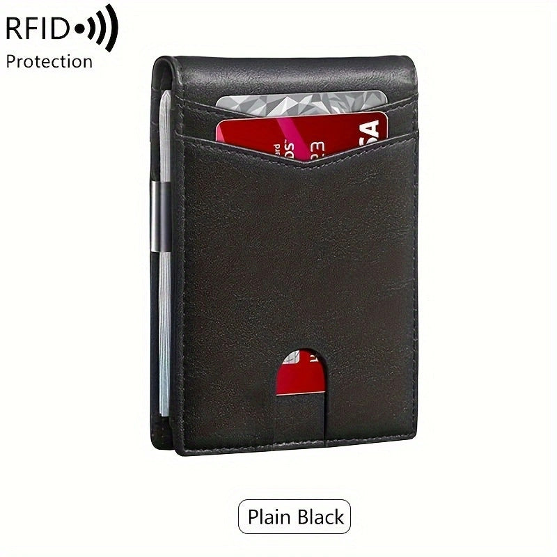 Nouveau portefeuille ultra-fin pour hommes simple 12 cartes