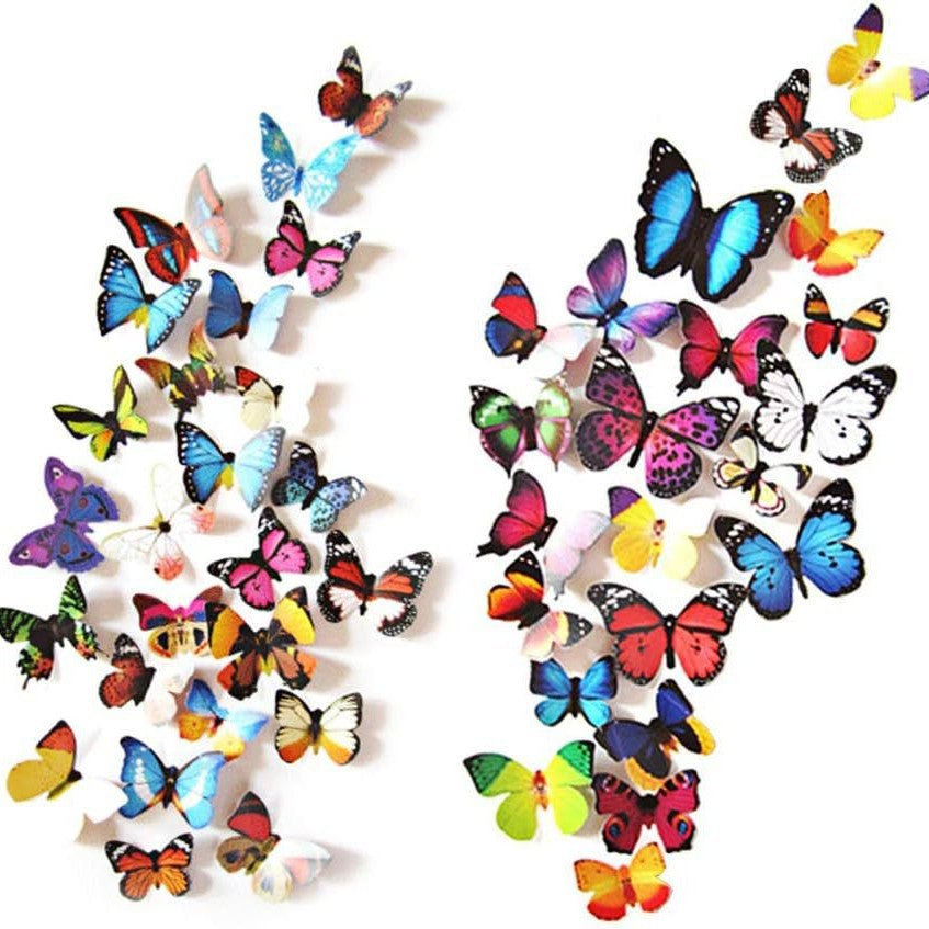 Aimant de réfrigérateur papillon décoratif réutilisable