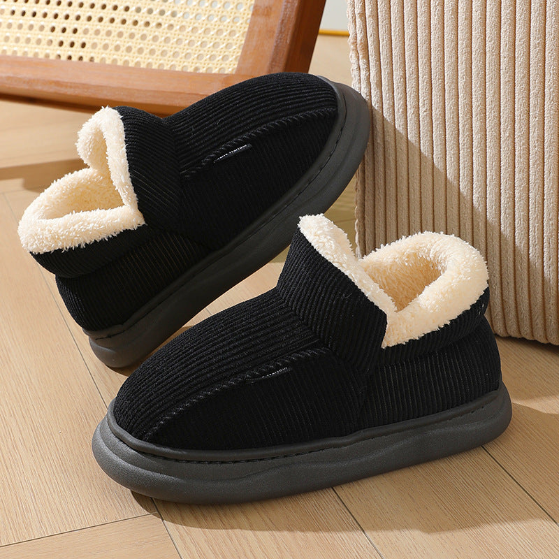 Nouveaux chaussons en coton à enroulement de cheville thermique épais pour la maison.