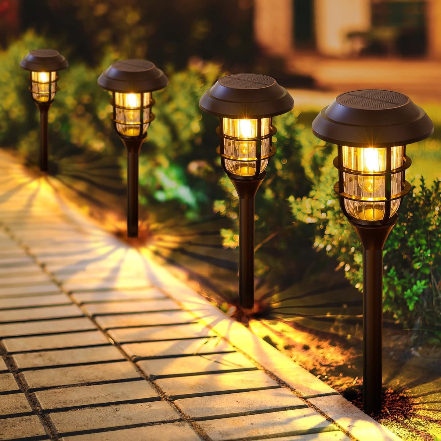 Nouvelle à LED pour pelouse à rayures solaires