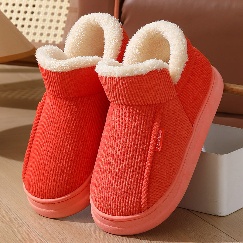 Nouveaux chaussons en coton à enroulement de cheville thermique épais pour la maison.