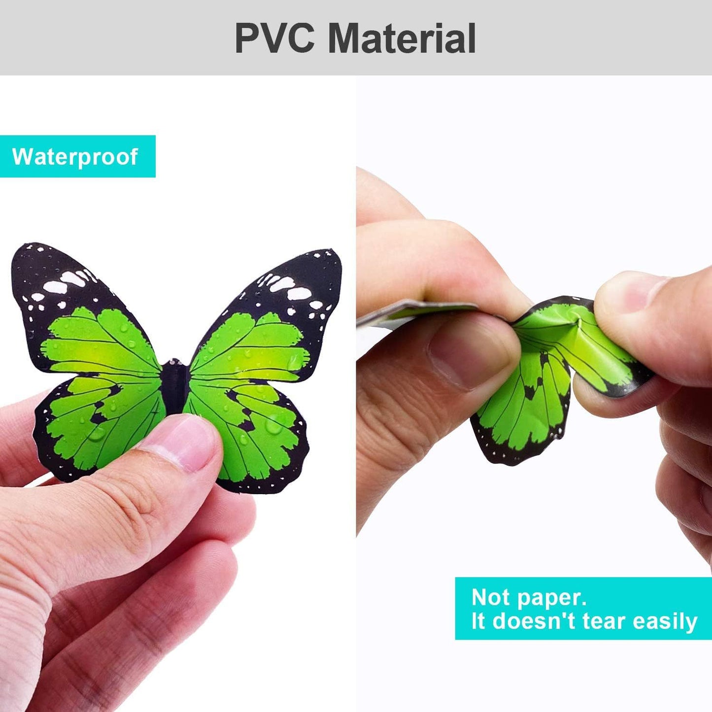 Aimant de réfrigérateur papillon décoratif réutilisable
