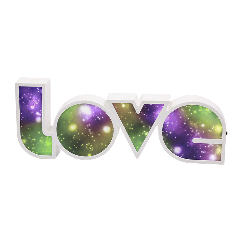 Décoration de la Saint-Valentin Lumière LED LOVE Cadeau de la Saint-Valentin pour petite amie Anniversaire Décoration de mariage Fête Décoration romantique de mariage