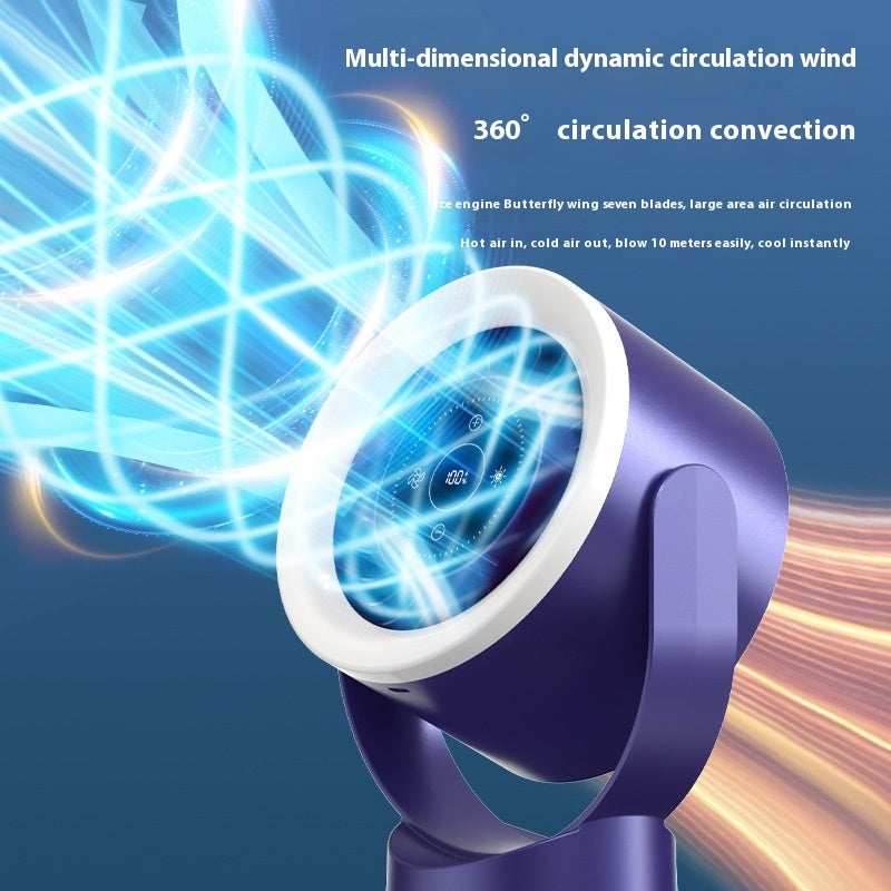 Lampe de ventilateur de circulation de chargement USB mini murale pour chambre à coucher et cuisine