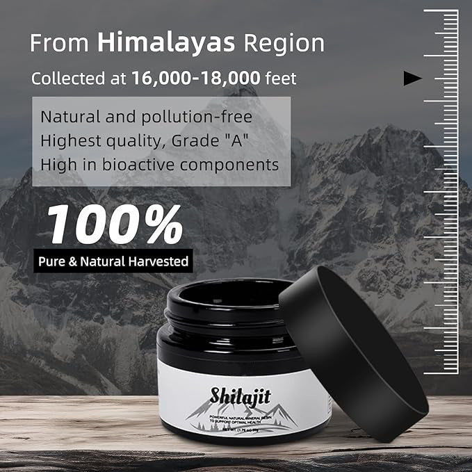 Résine Shilajit biologique pure de l’Himalaya