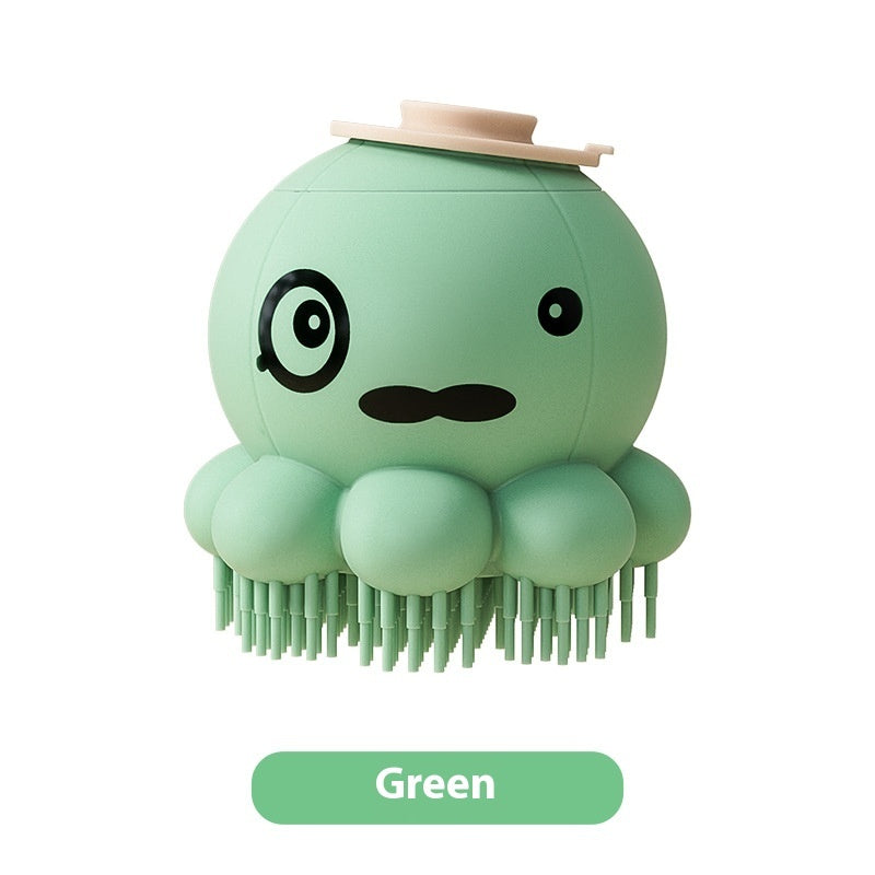 Brosse de douche en silicone pour animaux, peigne de massage pour le bain, produits pour animaux de compagnie.