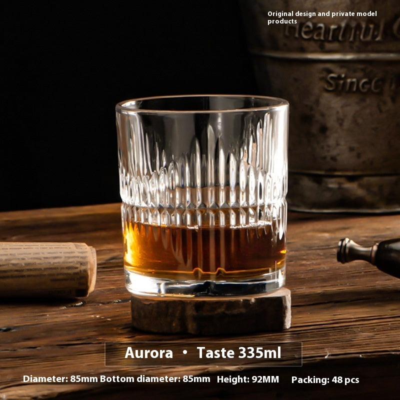 Verre à whisky en cristal, verre à bière, verre à whisky, verre à vin épais, coffret cadeau, vente en gros